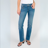 Le Temps De Cerises Blue 2002 Flare Mid Rise Faw Jeans
