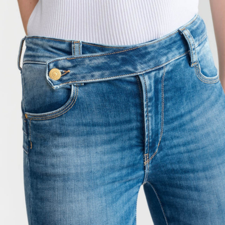 Le Temps Des Cerises Blue Donou High Waisted Jeans