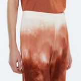 Andam Dye-Look Camel Pants with Elastic Waistband