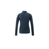 YAYA Collegiate Blue Long Sleeve Top With Zipper Collar