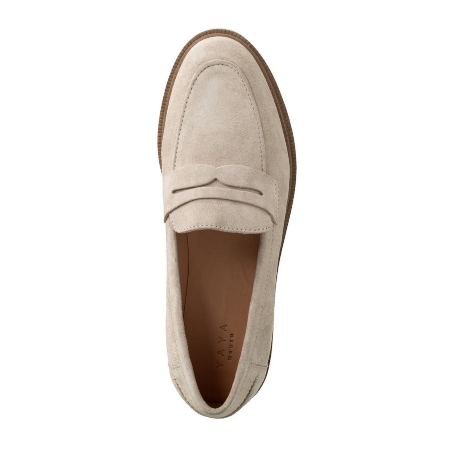 YAYA Winter Twig Beige Suede Loafer