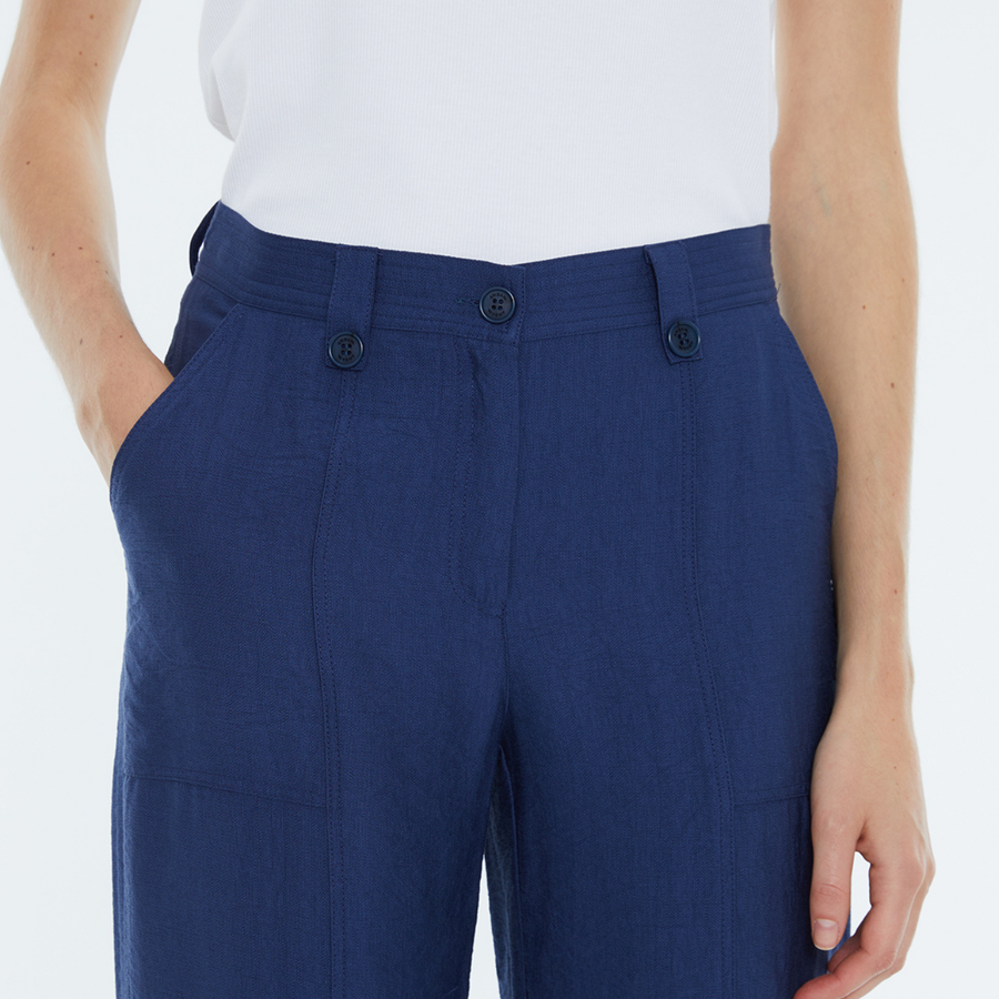 Andam Blue Wide Leg Trouser Pants - 130
