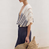 Sita Murt Unique Colour Blue Stripe Vest