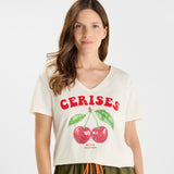 Le Temps Des Cerises Alyne Off White T-Shirt