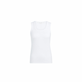 YAYA Pure White 00000 Rib Singlet With Round Neck