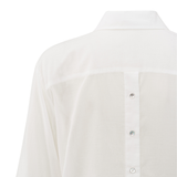 Yaya Off White Sheer Boyfriend Shirt with Buttons