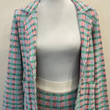 Aldo Martins Verde Blue Davis Plaid Blazer Jacket