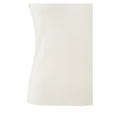 YAYA Off White Knitted Fitted Halter Top