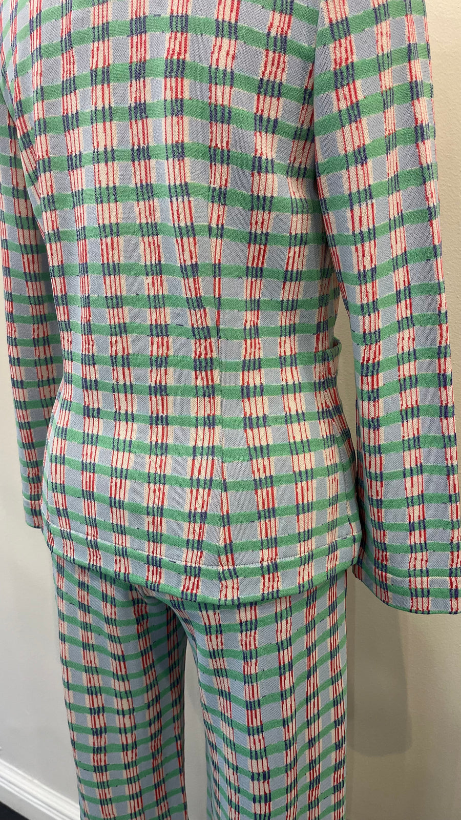 Aldo Martins Verde Blue Davis Plaid Blazer Jacket