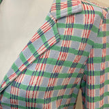 Aldo Martins Verde Blue Davis Plaid Blazer Jacket