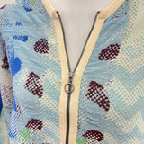 Aldo Martins Azul Oland Zip-Up Print Jacket