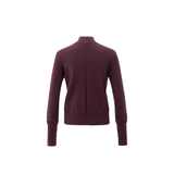 YAYA Fudge Purple Sweater With Open Detail At Neckline