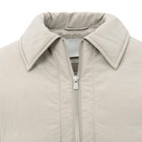 YAYA Sand Beige Nylon Padded Jacket With Rib Detail