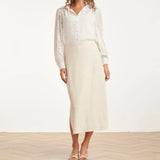 Smashed Lemon Sand - Dark Sand Sparkly Champagne Skirt