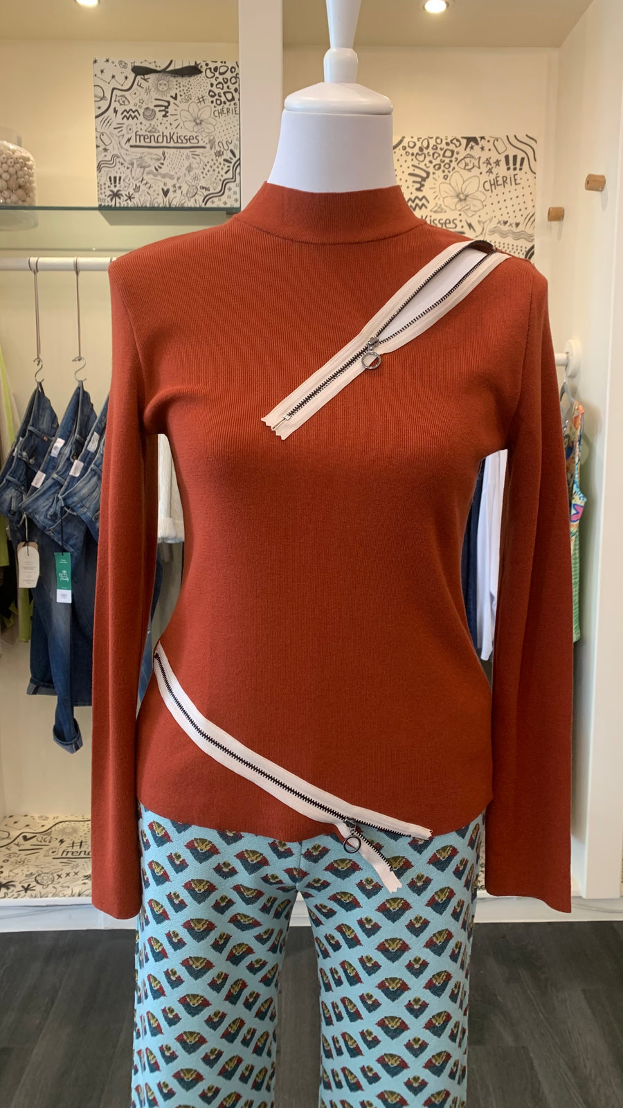 Aldo Martins Teja Erebus Sweater with Abstract Zip Details