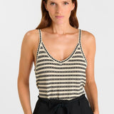 Le Temps Des Cerises Vary Chalk Tank Top
