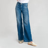 Le Temps Des Cerises Barcy Wide Leg Blue Jeans