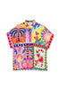 La Petite Etoile Callie Carre Print Top