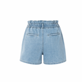 YAYA Blue Denim High Waist Denim Cargo Short W