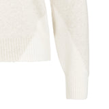 YAYA Heather Grey Dessin V-Neck Colorblock Sweater LS