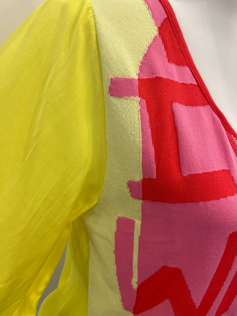 Aldo Martins Amarillo Yellow Niza Printed Loose Fit T-Shirt