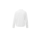 YAYA Pure White Blouse with Bow Collar