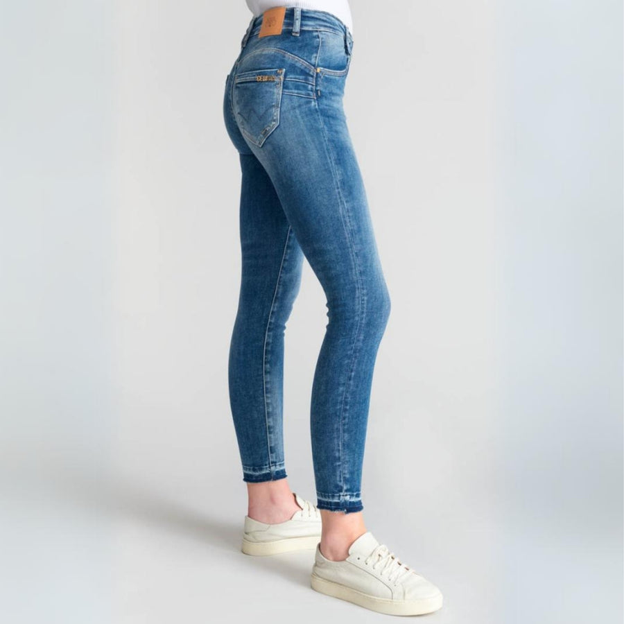 Le Temps Des Cerises Blue Donou High Waisted Jeans