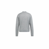 YAYA Iron Grey 99047 Textured Cardigan High Neck