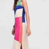 Aldo Martins Abstract Printed Black Long Hawai Dress