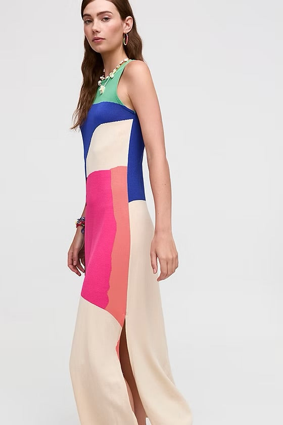 Aldo Martins Abstract Printed Black Long Hawai Dress