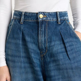 Le Temps Des Cerises Louvy Extra Wide Leg Jeans Blue