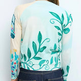 Aldo Martins Verde Floral Print Sweater