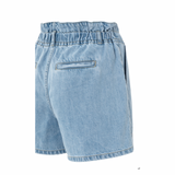 YAYA Blue Denim High Waist Denim Cargo Short W