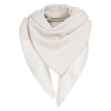 YAYA Heather Grey Dessin Colorblock Knitted Scarf