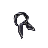 YAYA Inkwell Blue Dessin Stripped Small Scarf