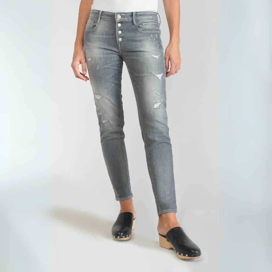 Le Temps Des Cerises Goudes Grey Button Up Jeans