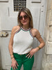 La Petite Etoile Madelina Ecru Knitted Tank Top