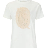 Spell Mermaid Cove Applique Tee in White Sands