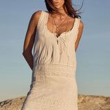 Spell Maiden Lace Mini Dress in Antique White