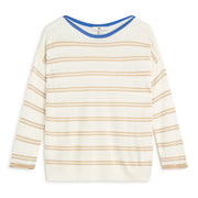 ANDAM Striped Knitted Jersey in Beige-7