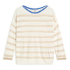 ANDAM Striped Knitted Jersey in Beige-7