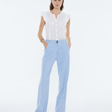 Andam Blue Wide Leg Trouser Pants - 38