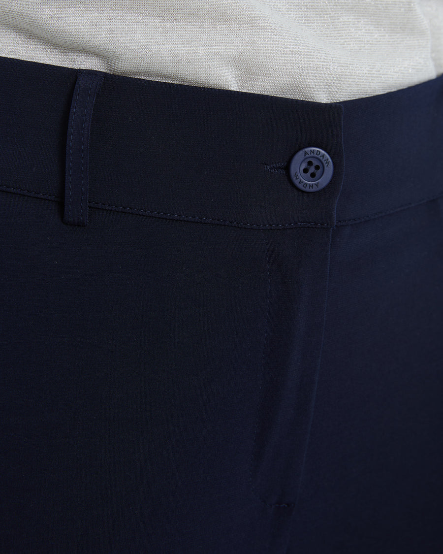 Andam Navy Blue Wide Leg Trouser Pants - 112