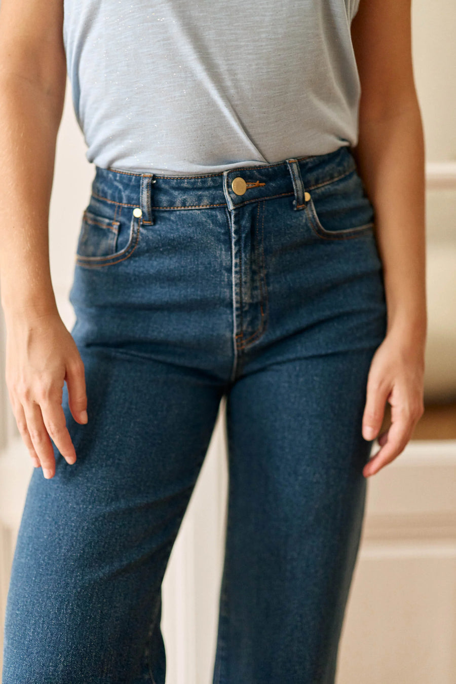 La Petite Etoile Zephyr Blue Wash Jeans